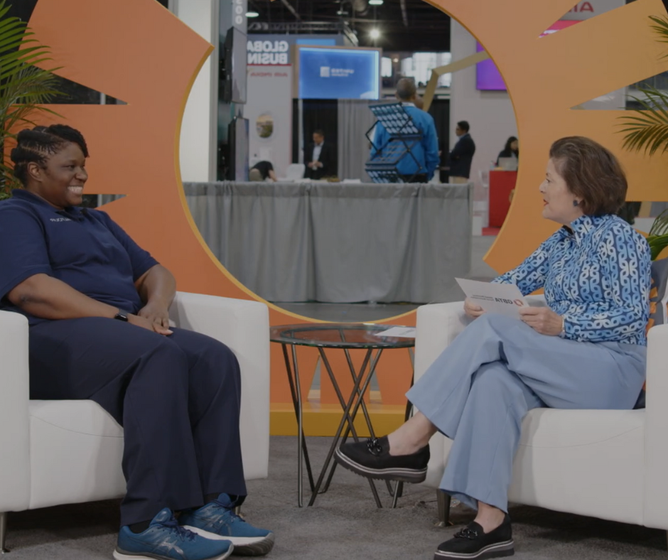GBTA AI Webinar two people having a discussion